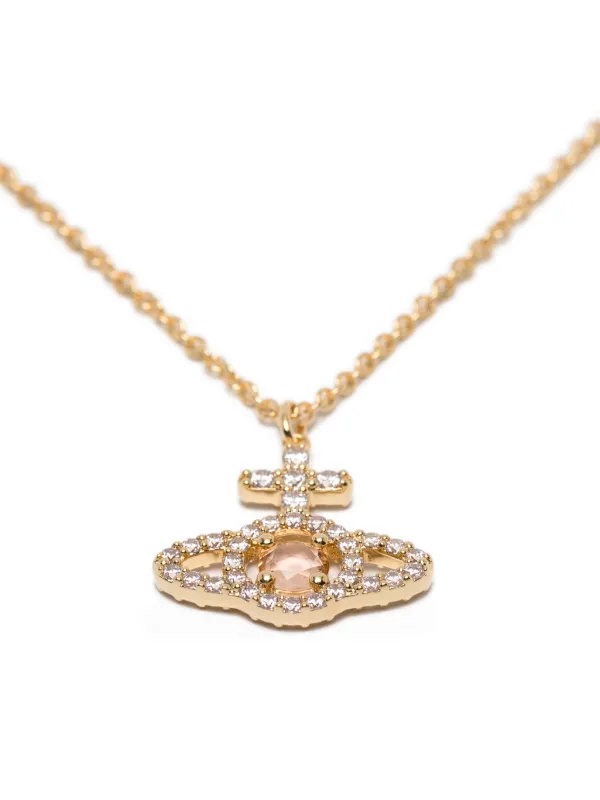 Vivienne Westwood Olympia crystal-embellished Necklace | Gold