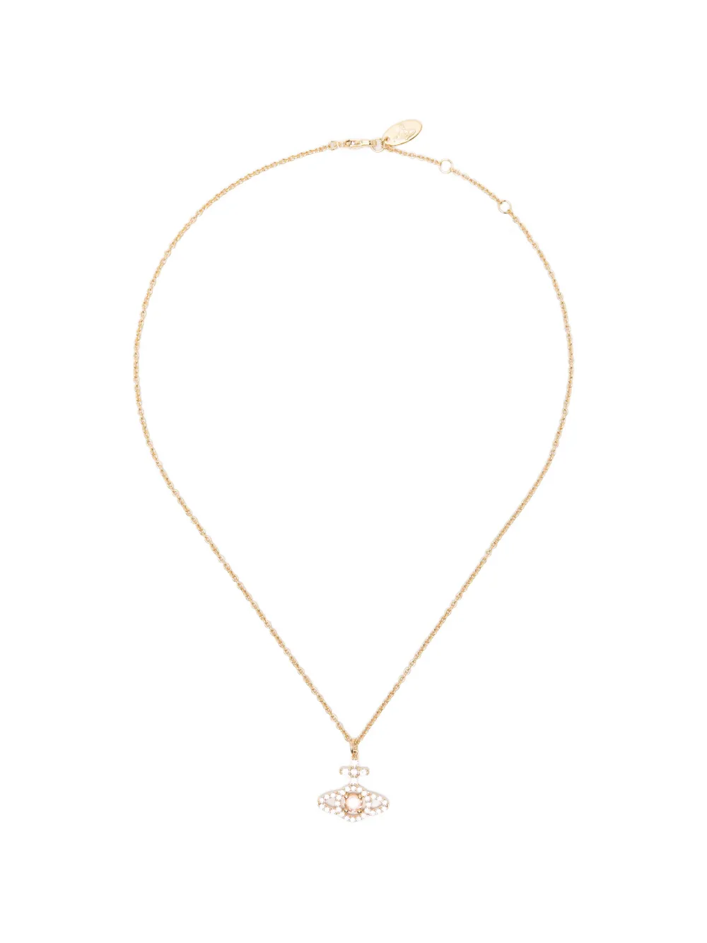 Vivienne Westwood Olympia crystal-embellished necklace - Oro
