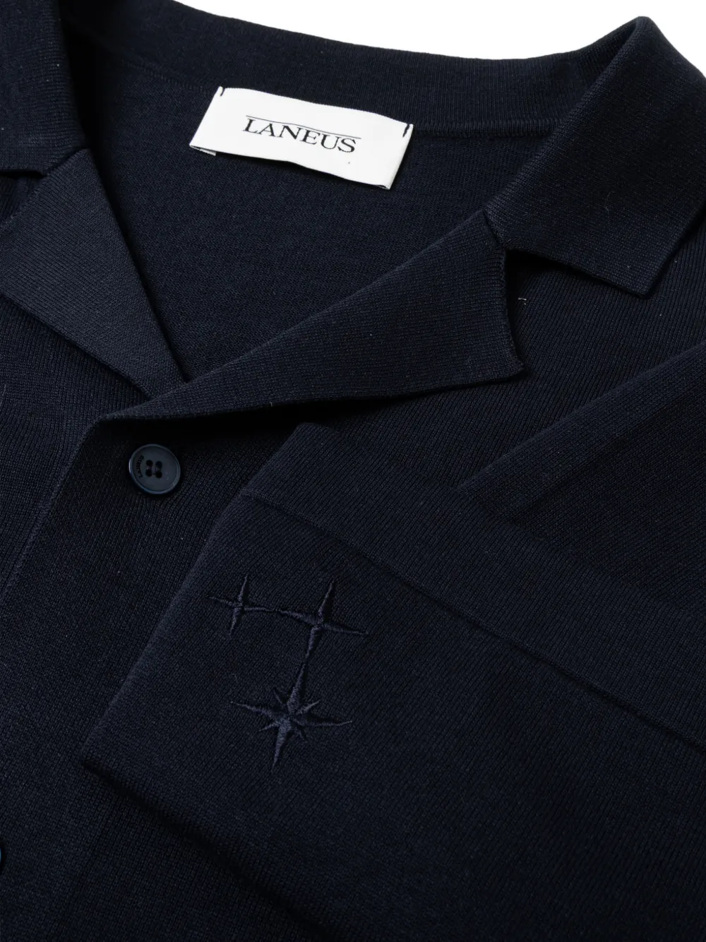 Laneus Katoenen poloshirt Blauw