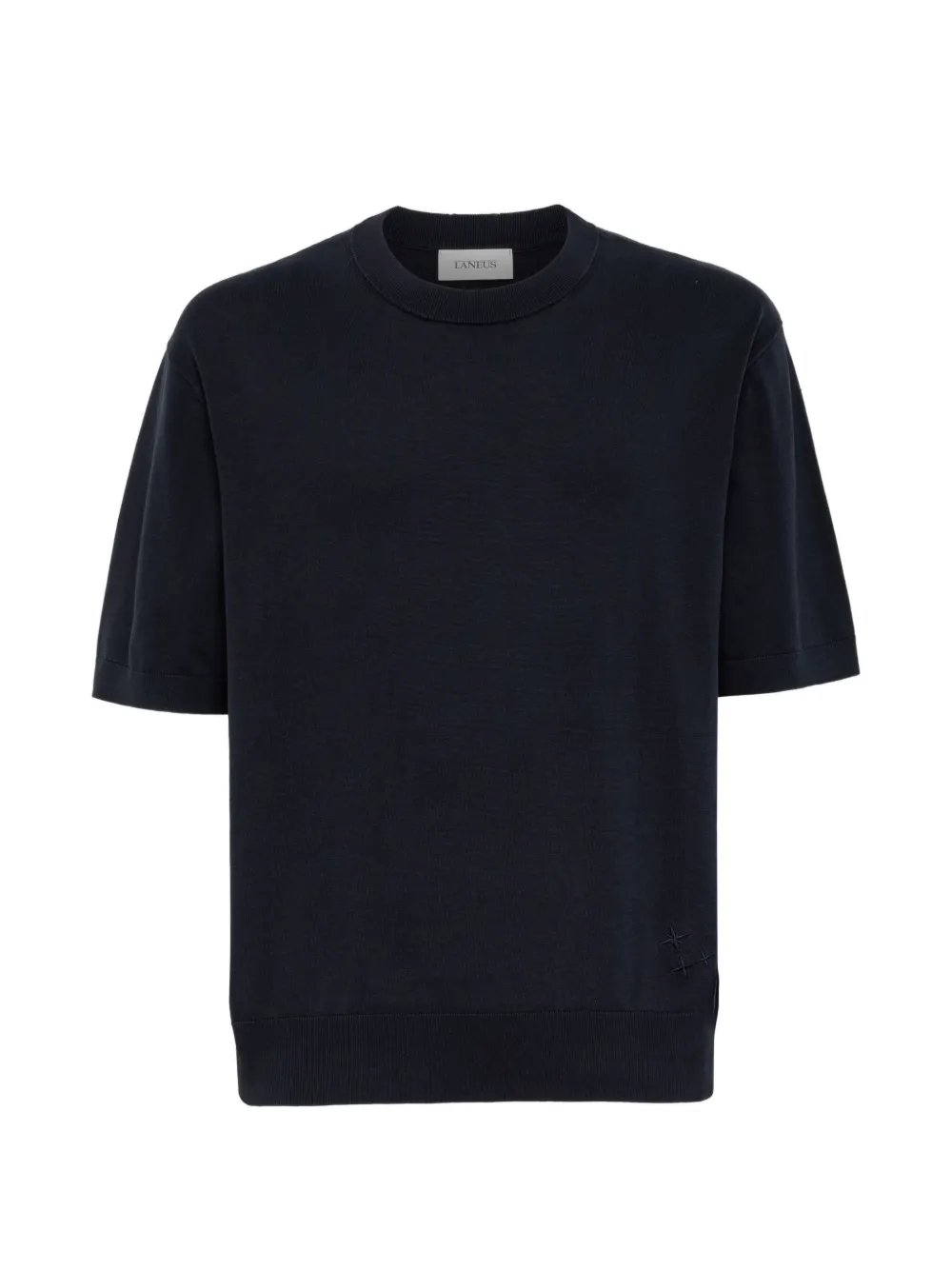 Laneus cotton crew-neck T-shirt - Blu