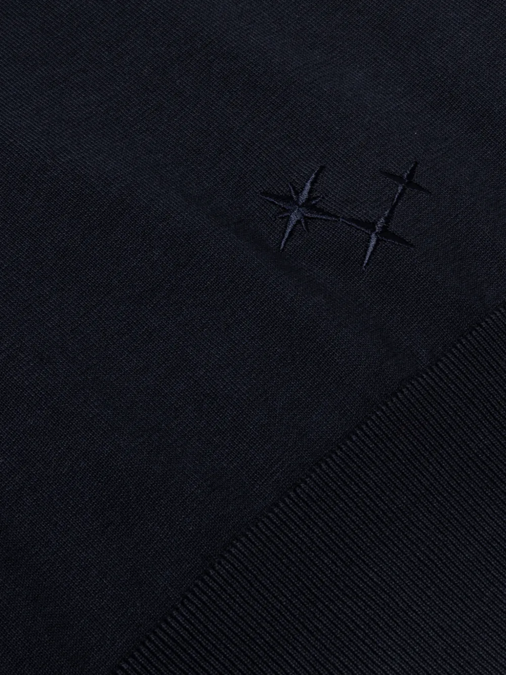 Laneus Katoenen T-shirt met ronde hals Blauw
