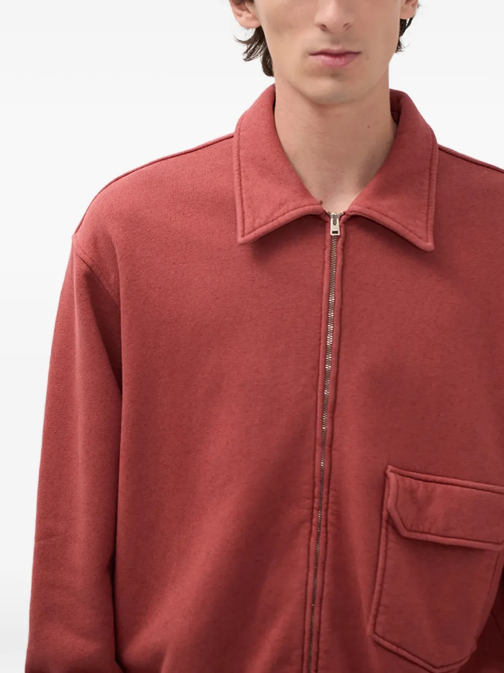Norse Projects Sweater met ritskraag Rood