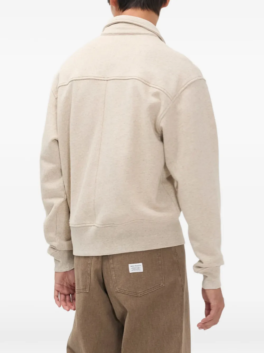 Norse Projects Jack met rits en zak Beige