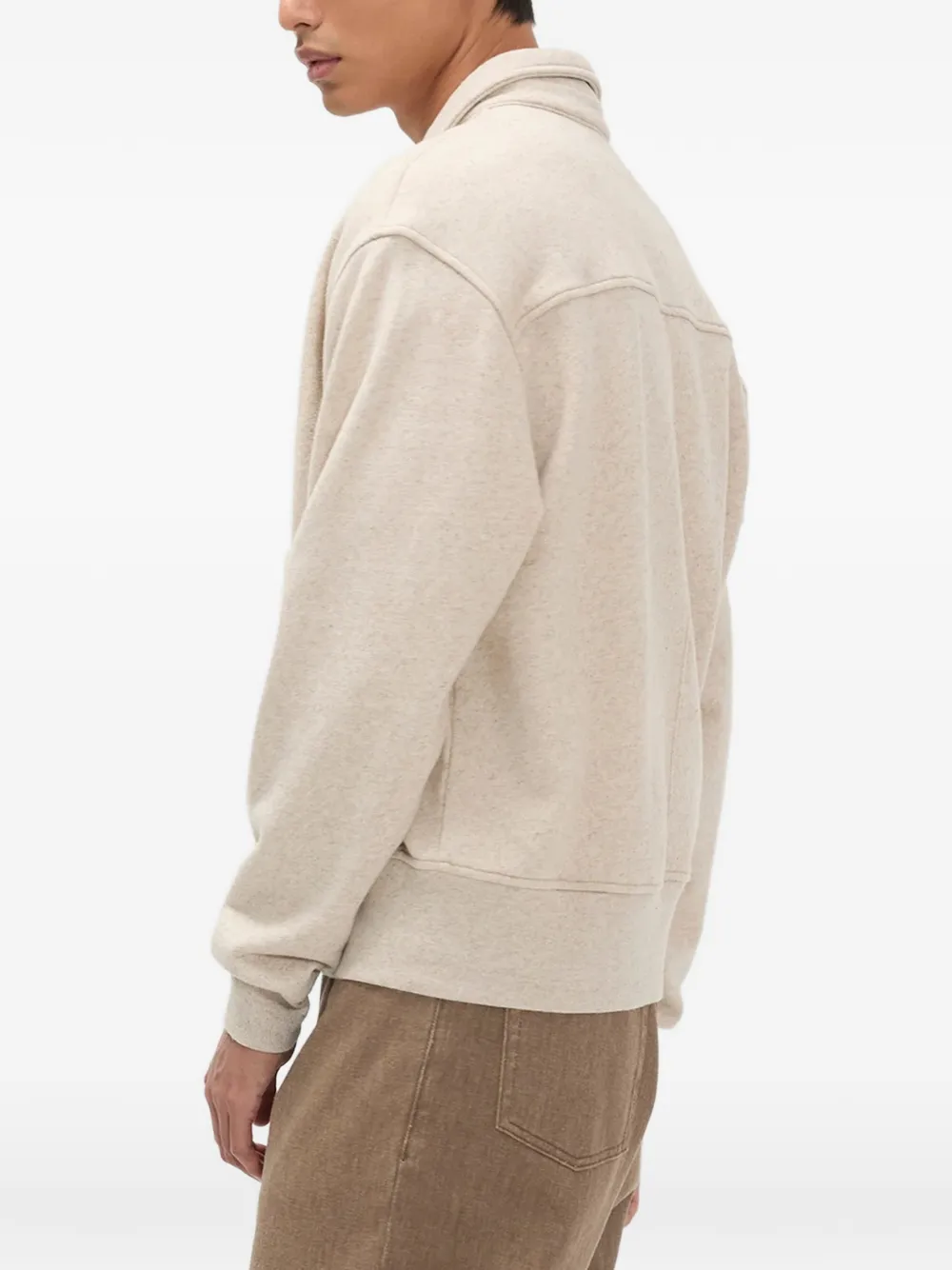 Norse Projects Jack met rits en zak Beige