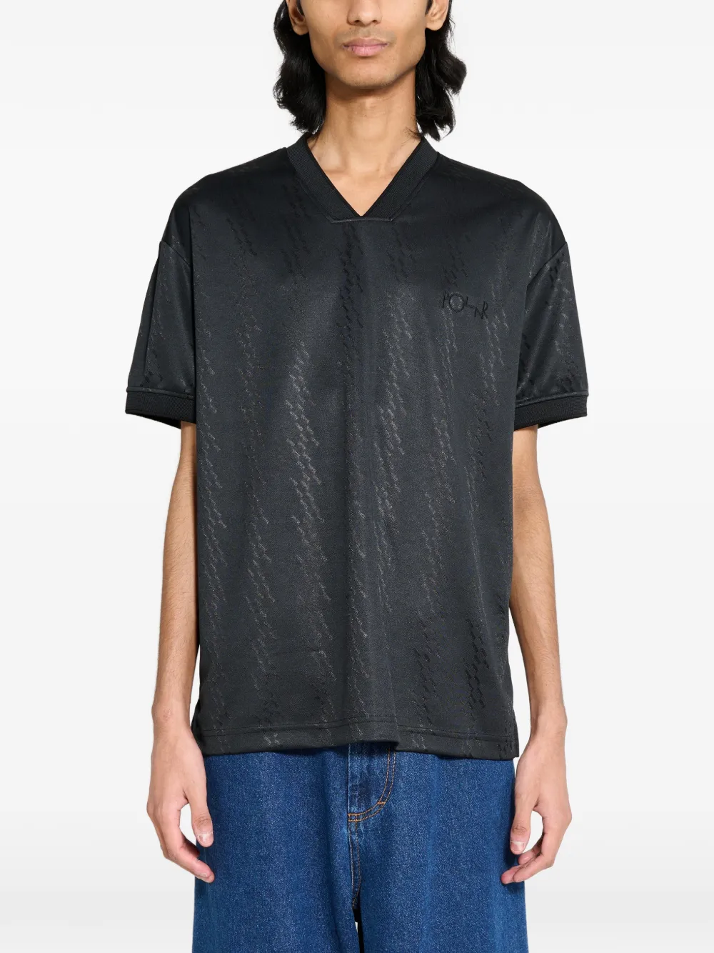 POLAR SKATE CO V-neck T-shirt - Schwarz