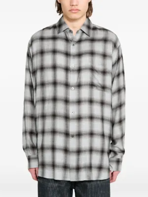 mythinks マイシンクス　22AW コットン　チェックシャツ　M Mythinks チェック シャツ | ニュートラル | FARFETCH JP