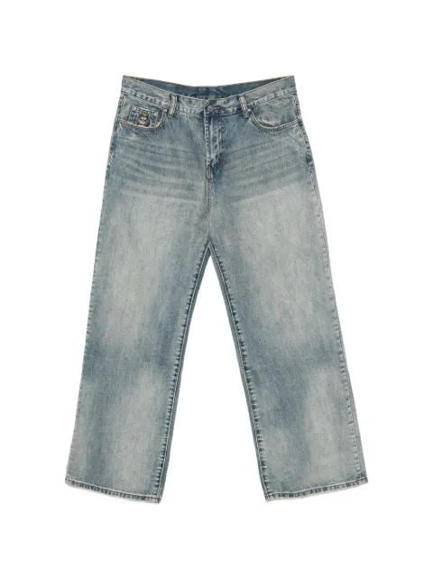 KidSuper bird-patch jeans