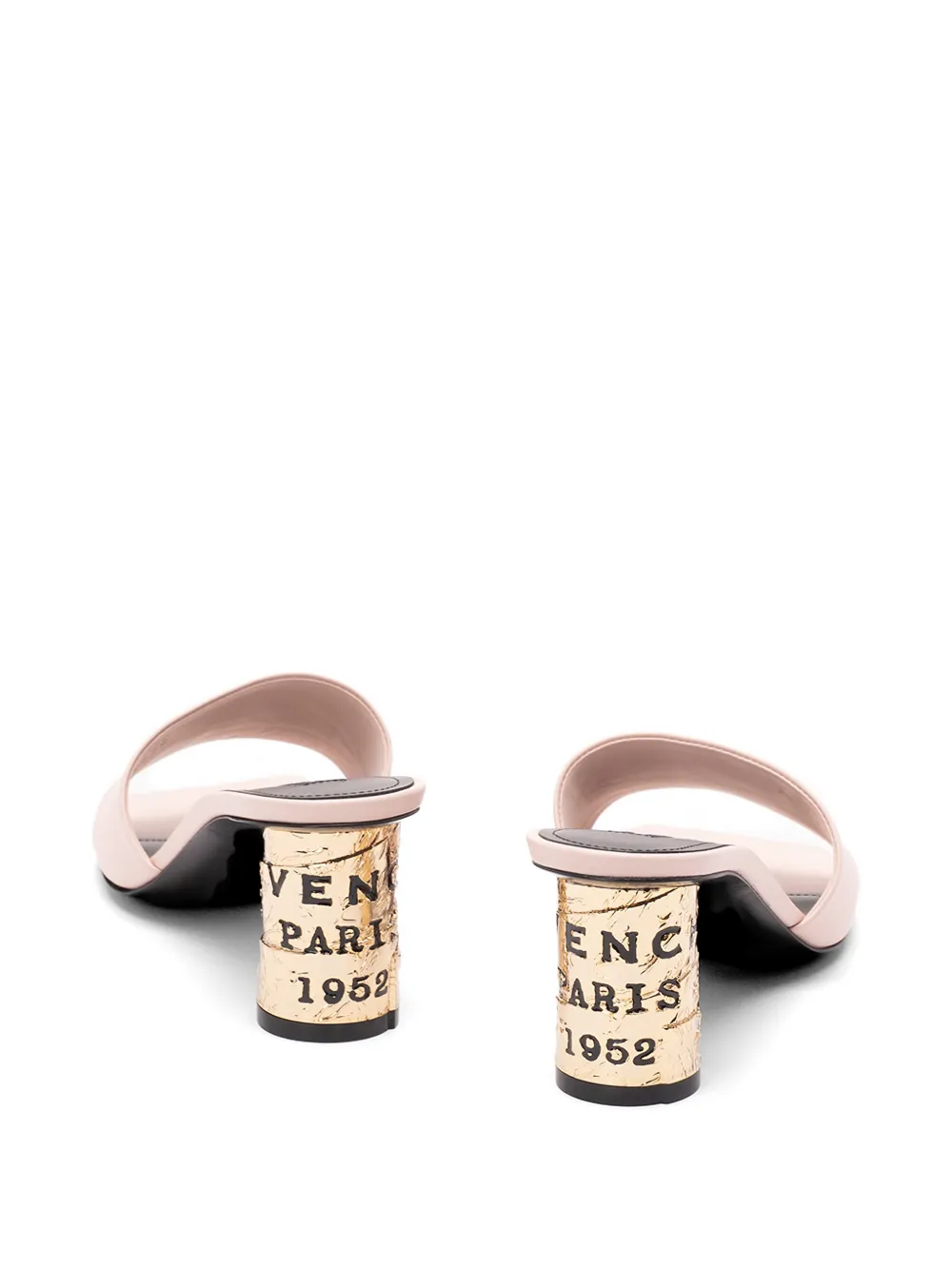 Givenchy Tape Heeled leather sandals Beige