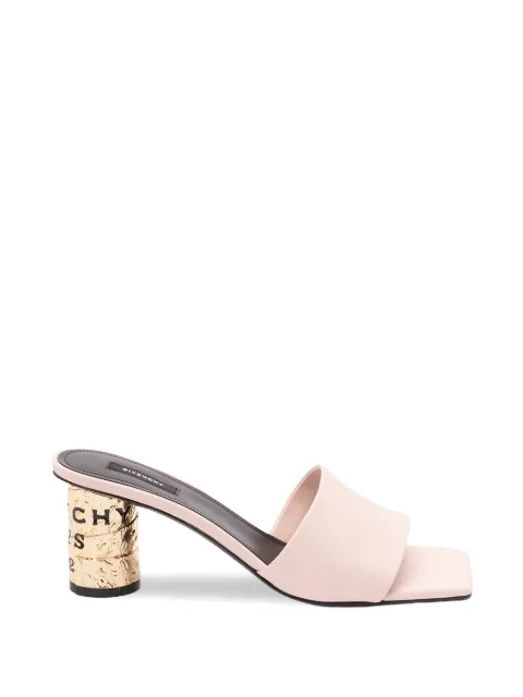 Givenchy tape heeled mules in leather