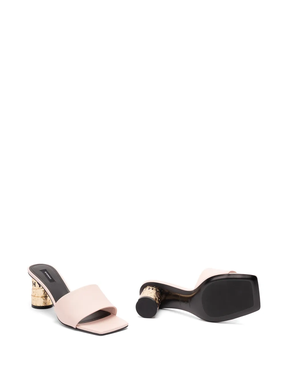 Givenchy Tape Heeled leather sandals Beige