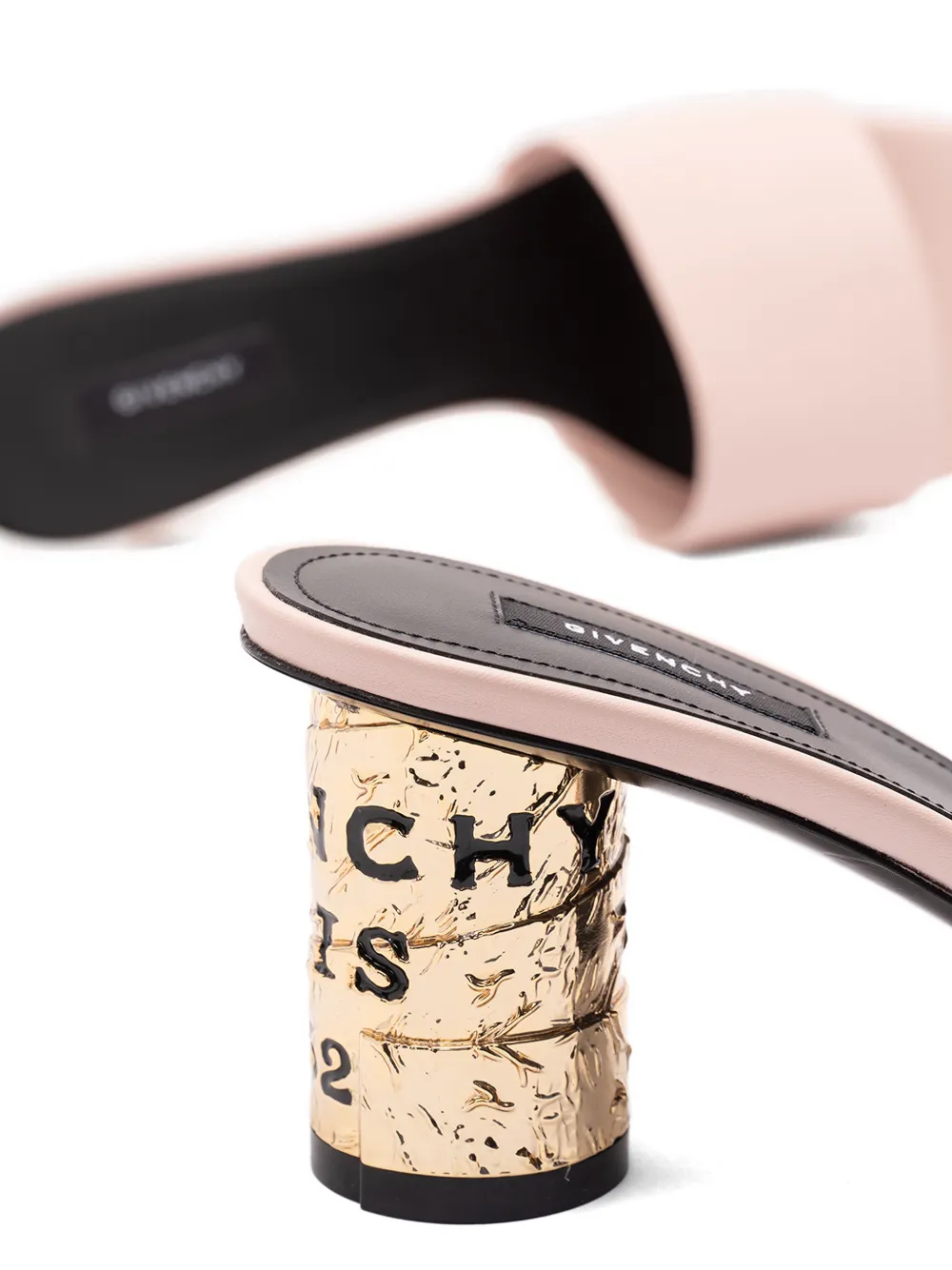 Givenchy Tape Heeled leather sandals Beige