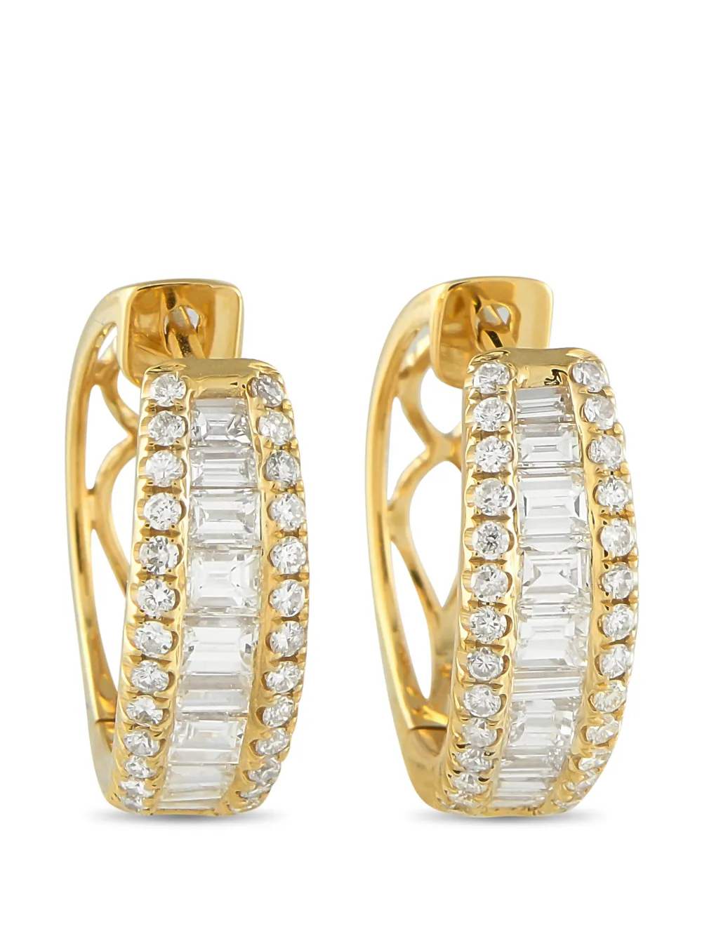 LB Exclusive diamond hoop earrings - Oro