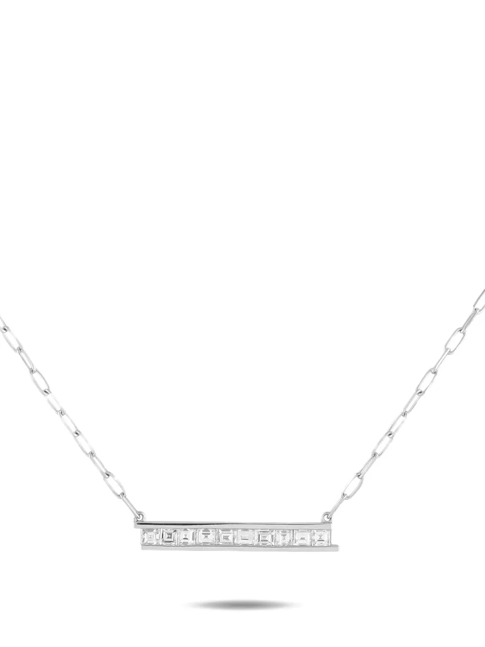 LB Exclusive Bar Link diamond necklace - Argento