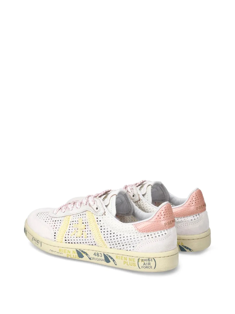 Premiata Bonnie sneakers met geperforeerd detail Beige
