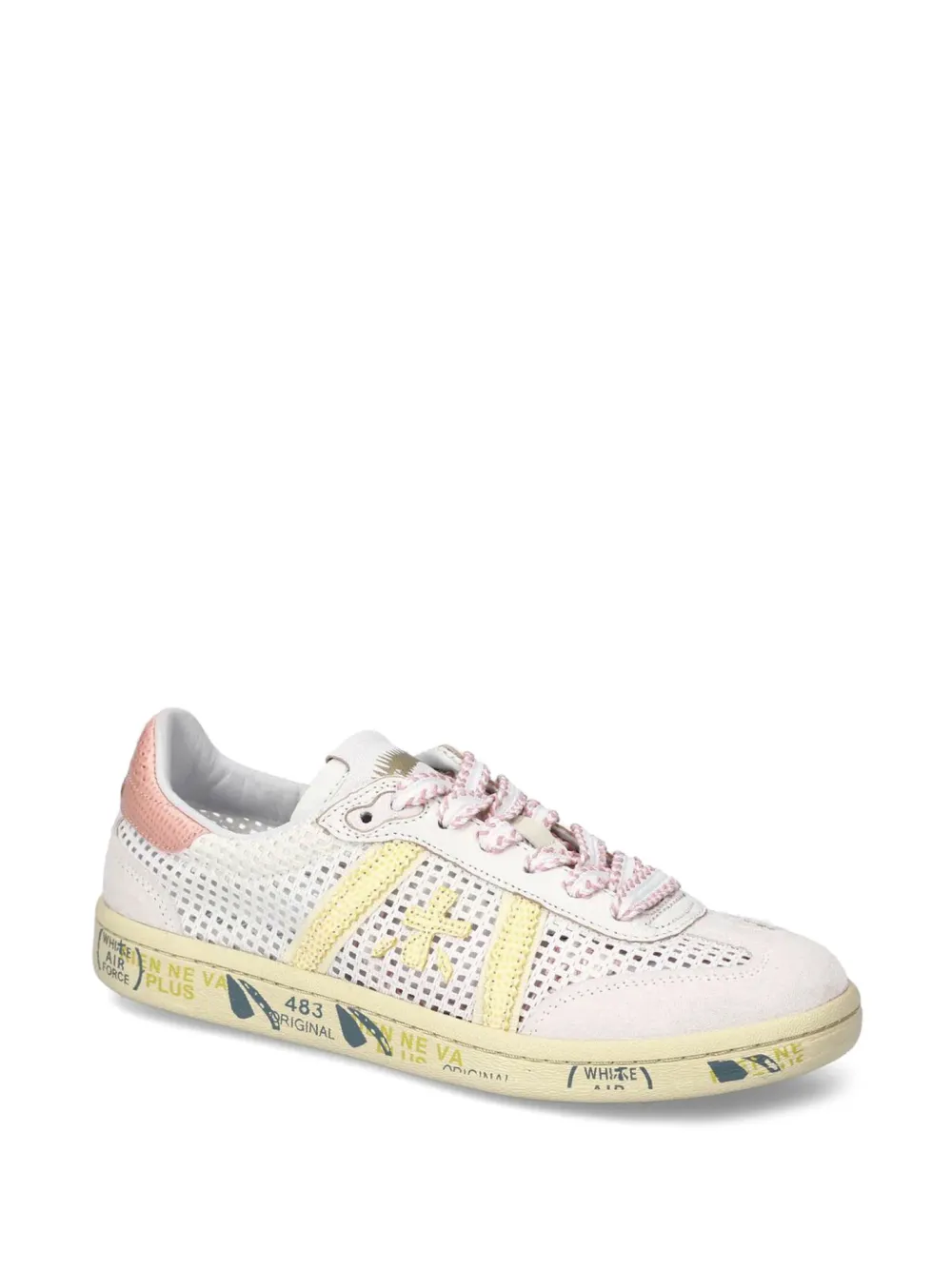 Premiata Bonnie sneakers met geperforeerd detail Beige