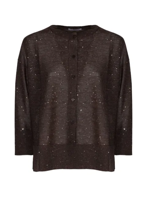 Kangra sequin-embellished cardigan