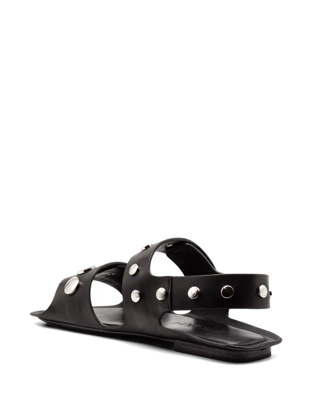 Elena Iachi studded leather sandals Zwart