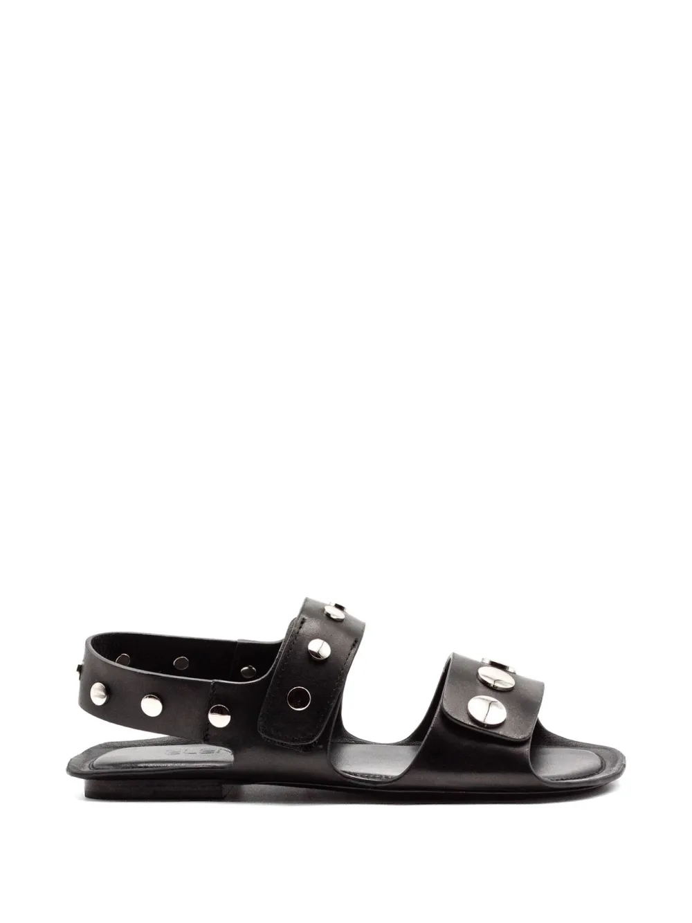 Elena Iachi studded leather sandals Zwart