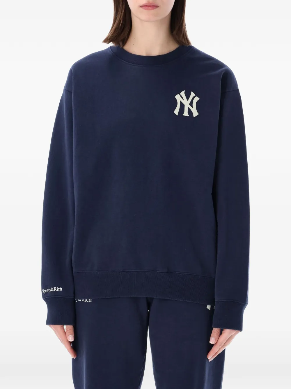 Sporty & Rich Heritage Yankees crewneck sweater - Blu