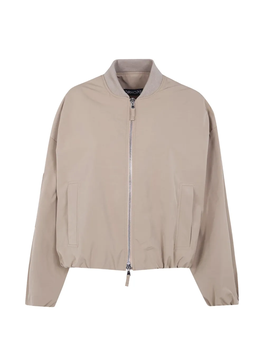 DRHOPE zip-pocket bomber jacket - Nude