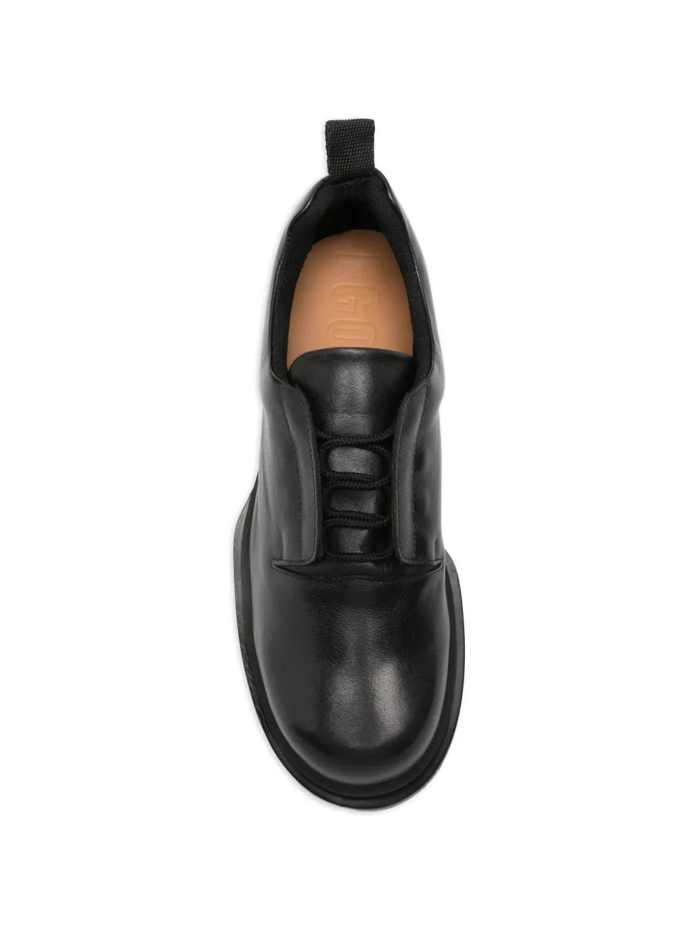 EGONlab. Pulsar metal-detail derby shoes Zwart