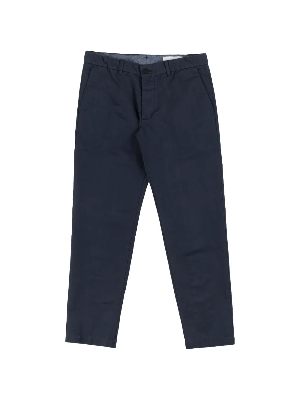 original vintage style straight-leg chino trousers - Blau