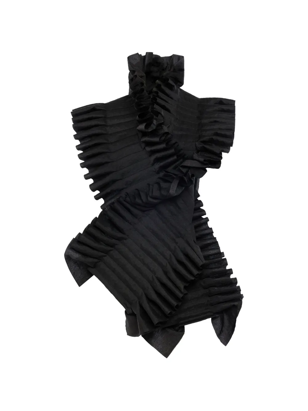 A.W.A.K.E. Mode ruffled top - Nero