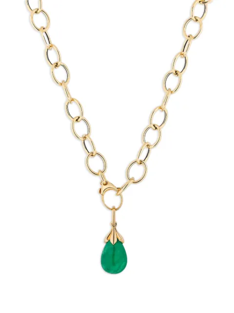 Goshwara collier G-One à pendentif serti d'émeraude