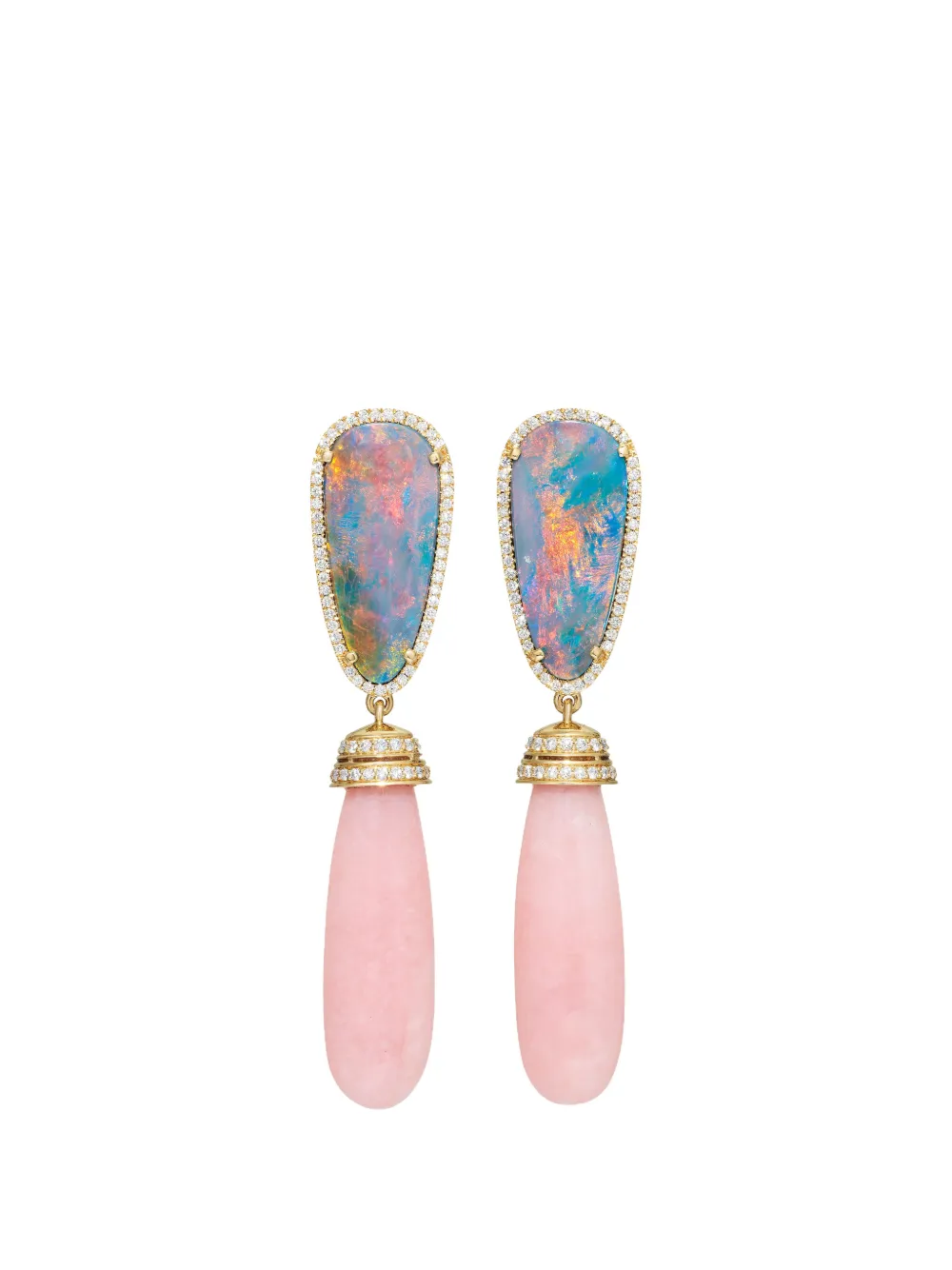 Goshwara G-One doublet opal drop earrings - Oro