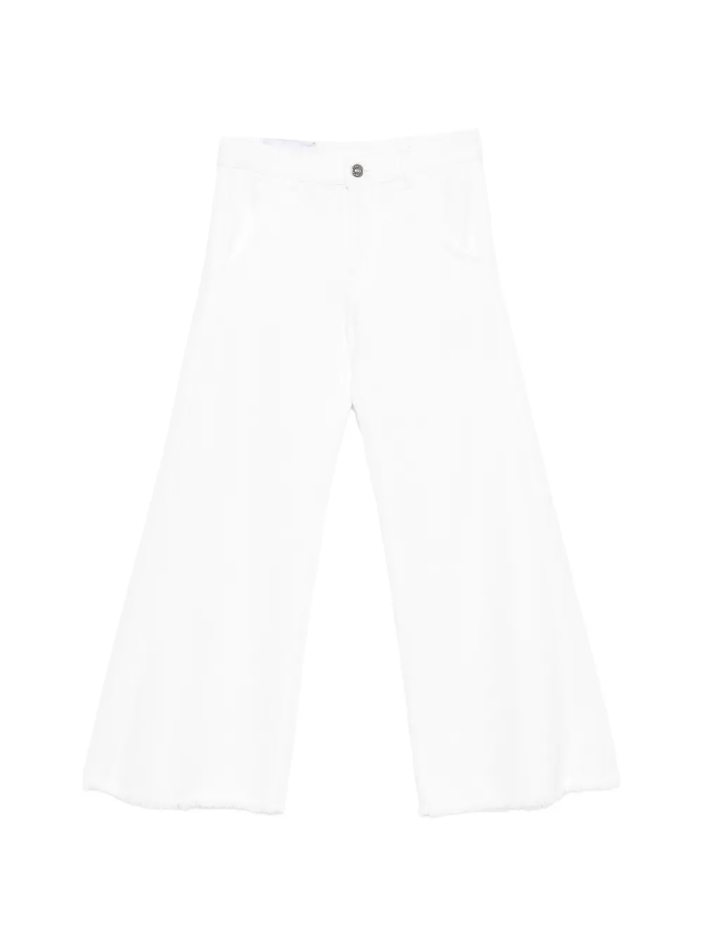 DONDUP KIDS Flaire raw-cut jeans - Weiß