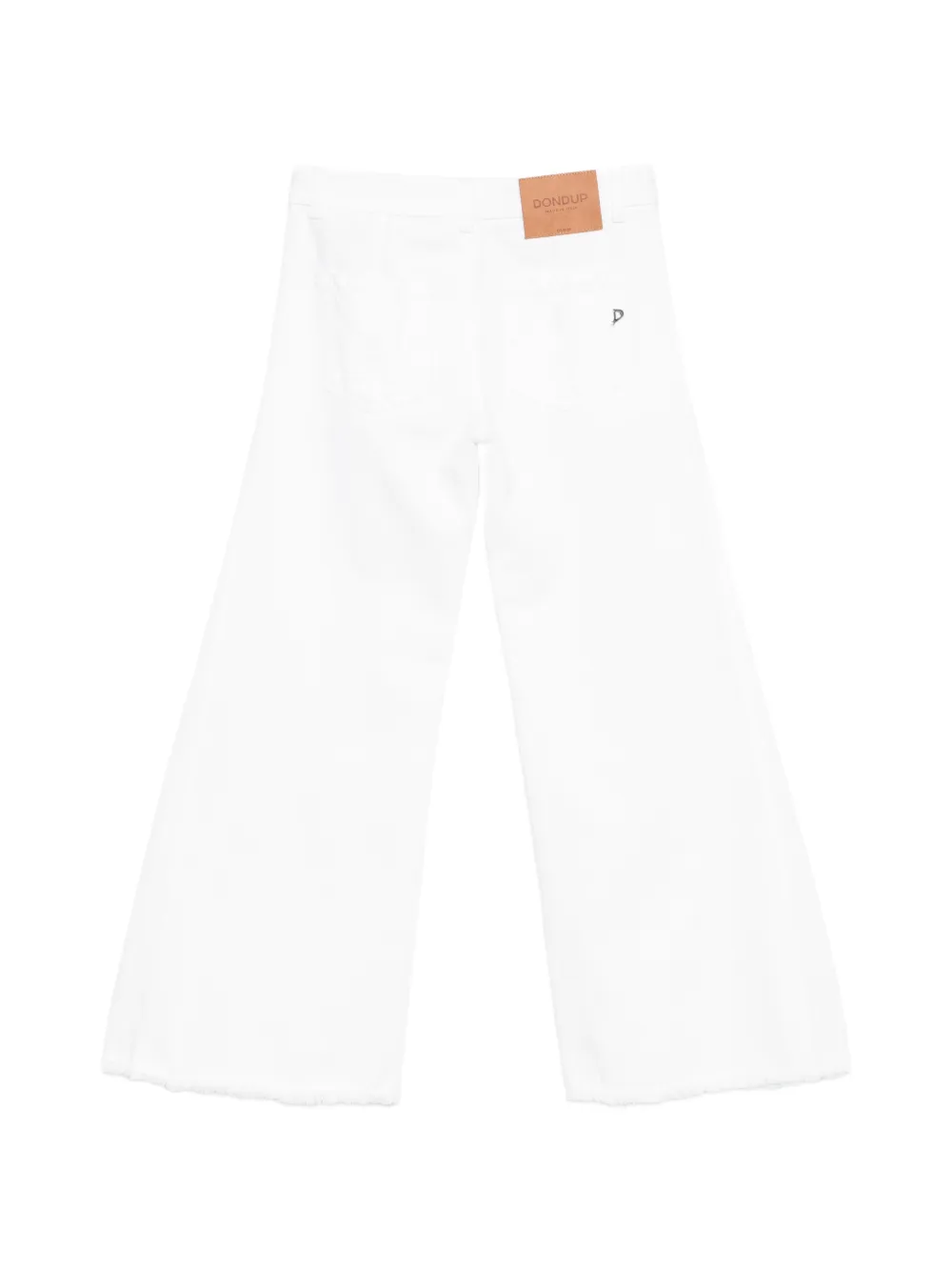  Dondup Kids Vaqueros Flaire Sin Rematar - Blanco 