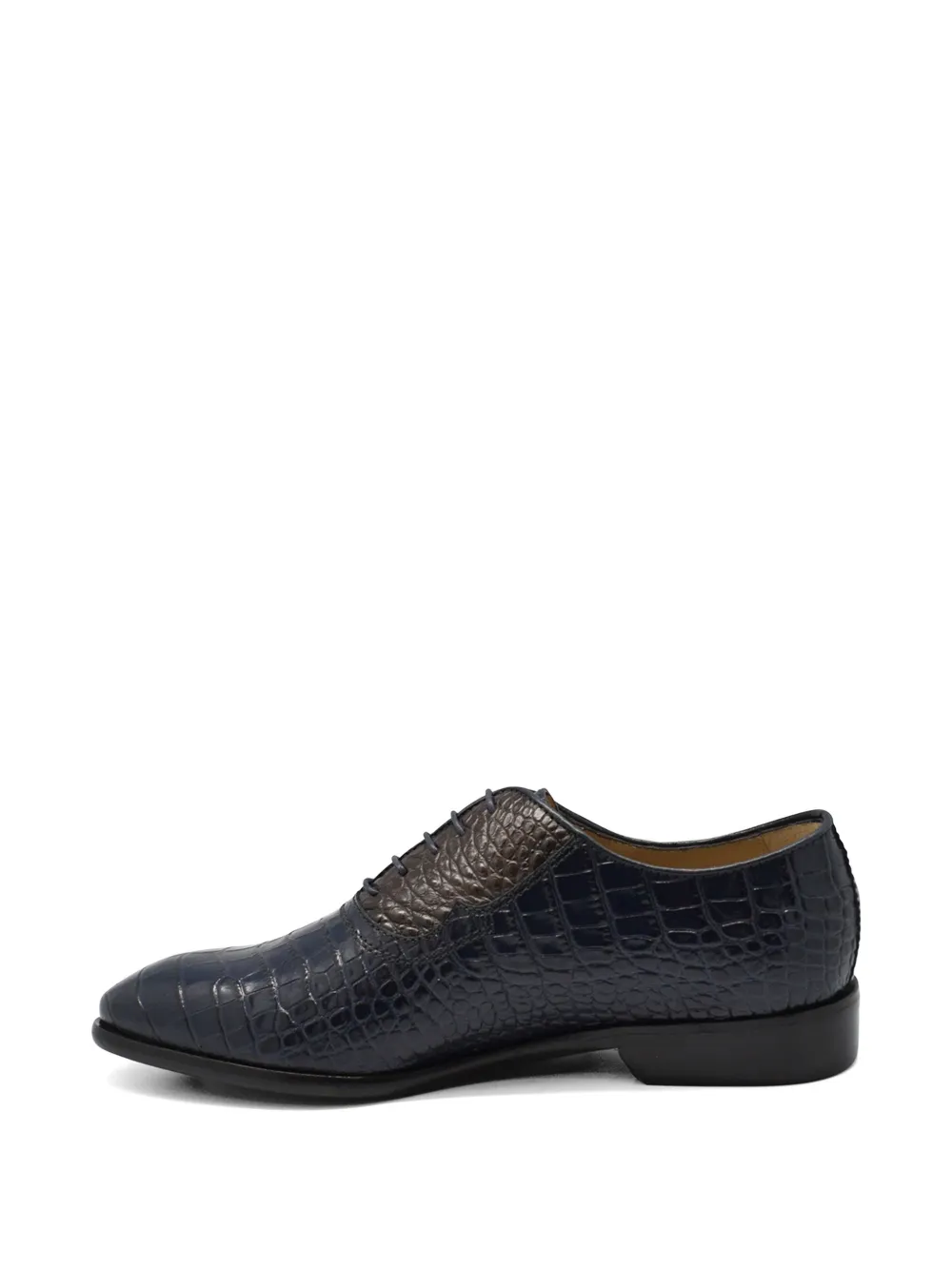 CAPORICCI Alligator Oxford schoenen met reliëf Blauw