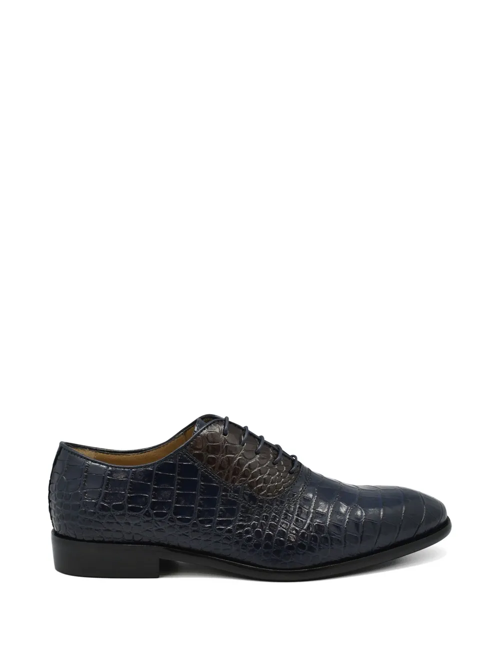CAPORICCI Oxford-Schuhe aus Alligatorleder - Blau