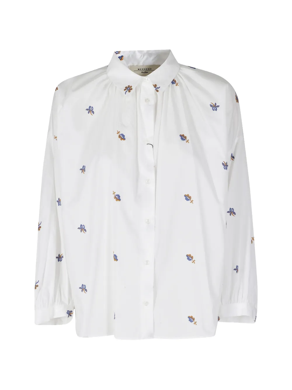 Weekend Max Mara embroidered cotton shirt - Bianco