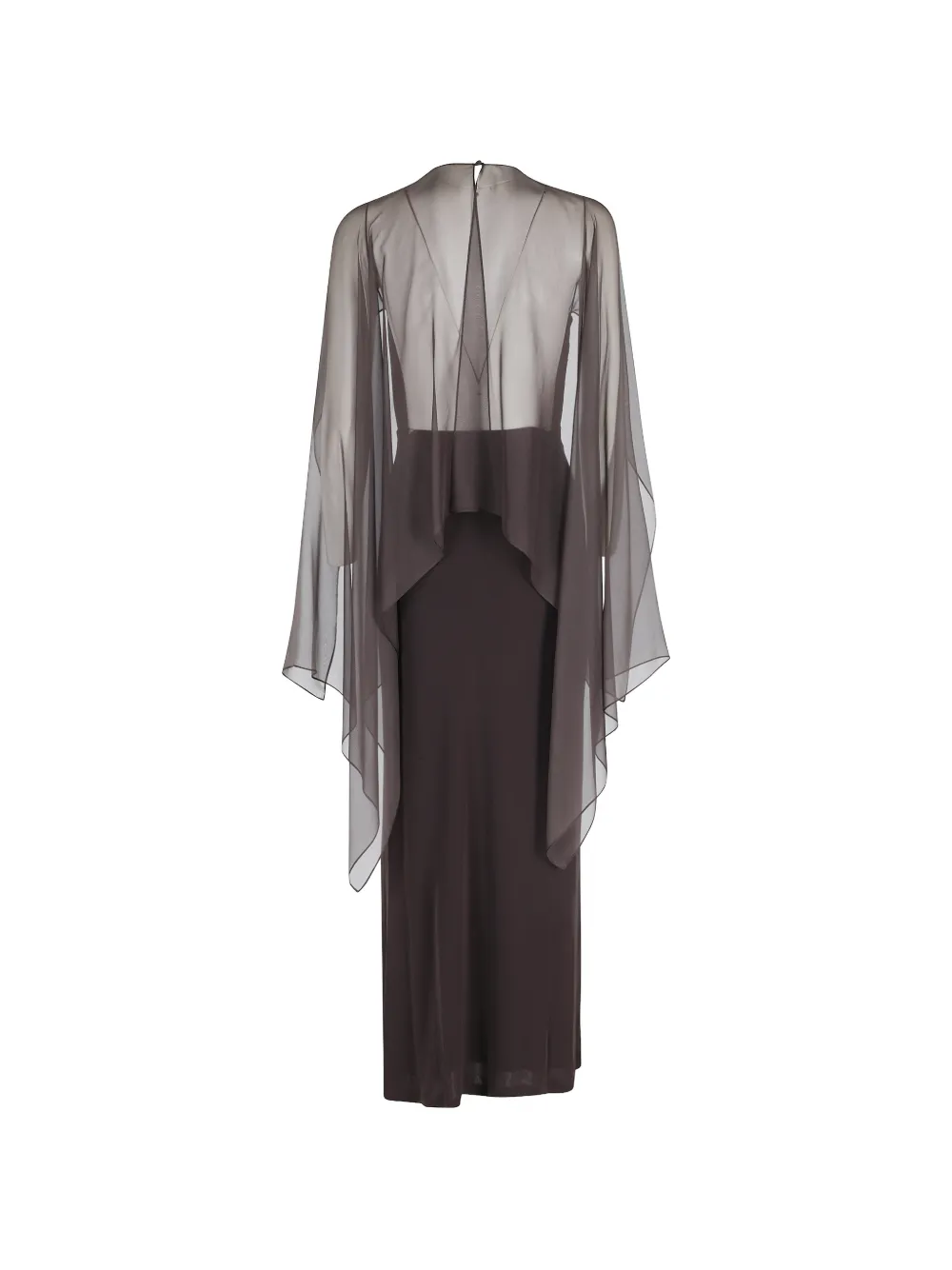 Alberta Ferretti Maxi-jurk met overslag Bruin