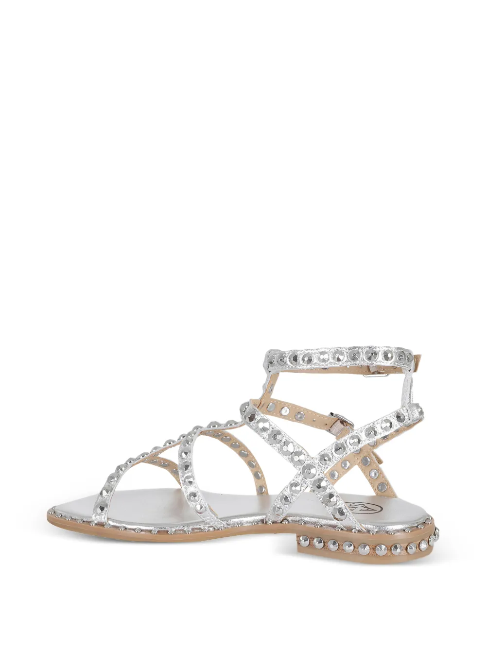 Ash Precious gekooide sandalen met studs Zilver