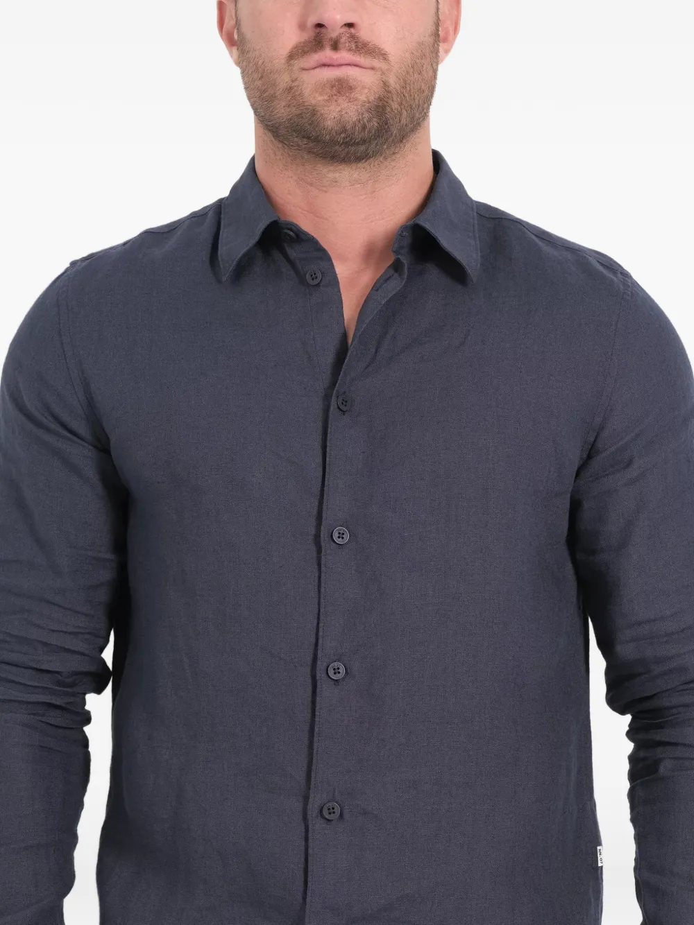NN07 Enzo overhemd Blauw