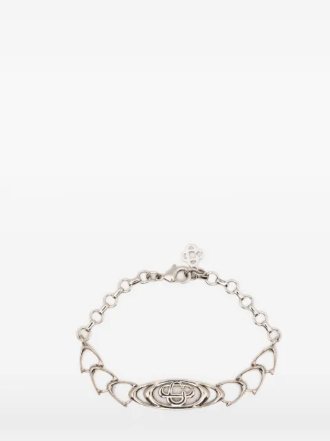 Casablanca logo-plaque link bracelet