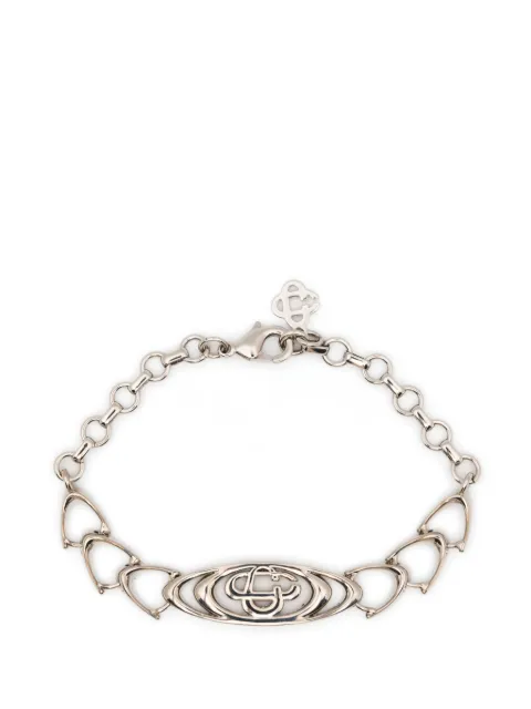 Casablanca logo-plaque link bracelet