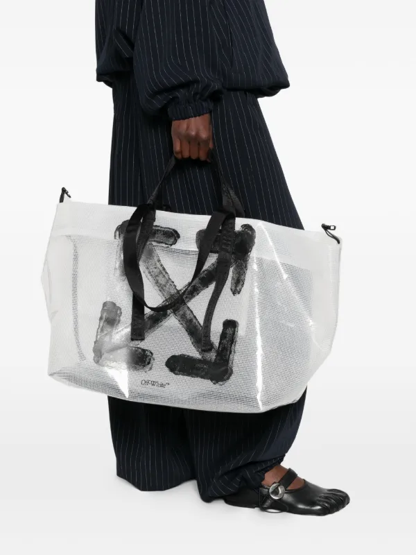 Off-White Heritage Day Off Arrows Ripstop Tote Bag | White
