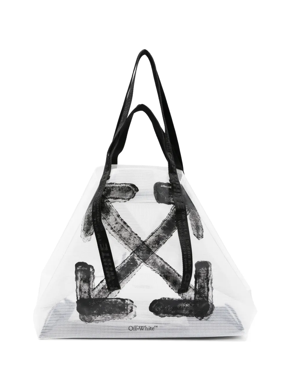 Off-White Heritage Day Off arrows ripstop tote bag - Bianco