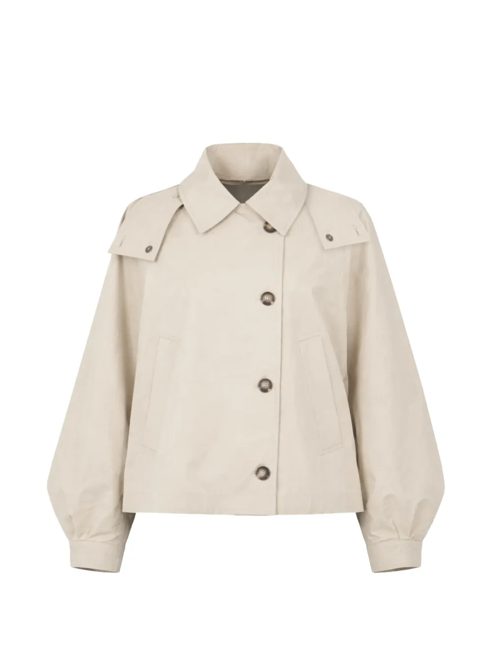 Meimeij Hooded Jacket In Metallic