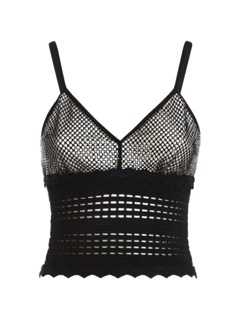 Genny scalloped knitted top