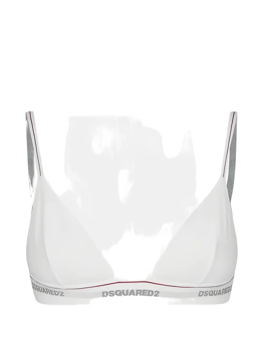 DSQUARED2 logo band bra - Bianco
