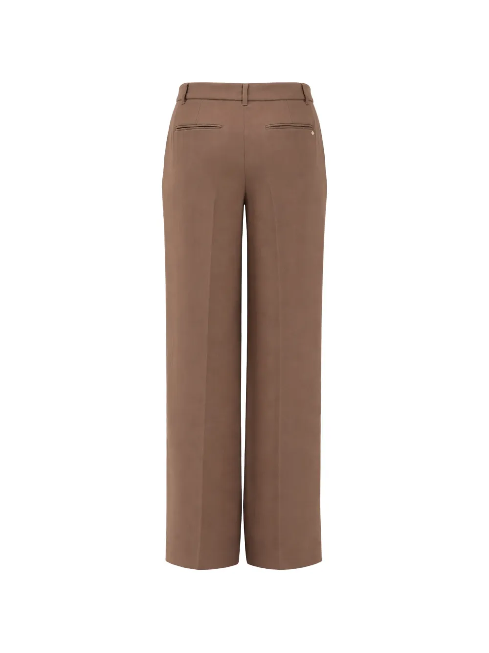 Armani Exchange Broek met riemlussen en plooien Bruin