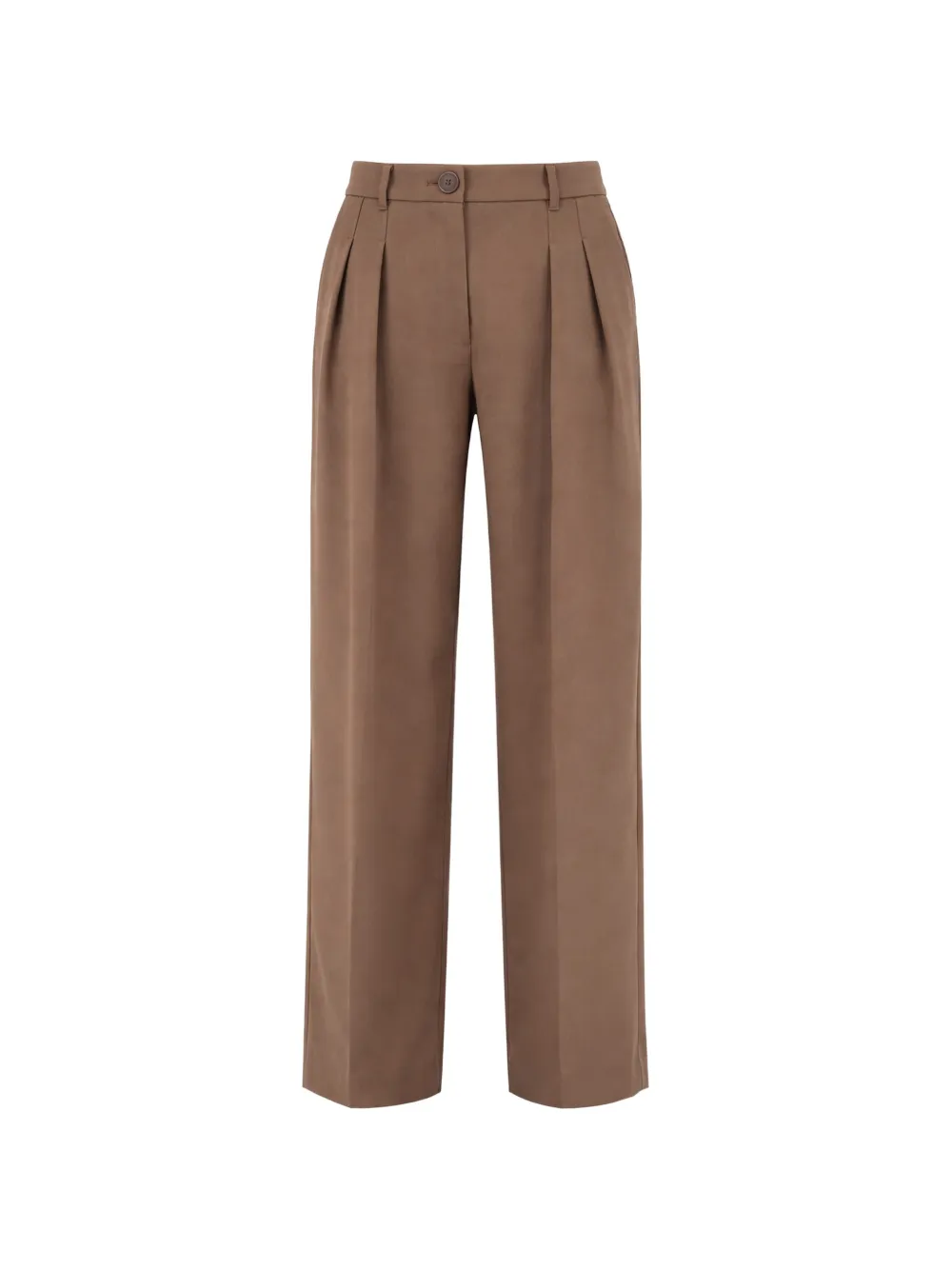 Armani Exchange belt loops pleated trousers - Marrone