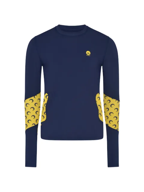 Marine Serre Athleisure LS moon-print top