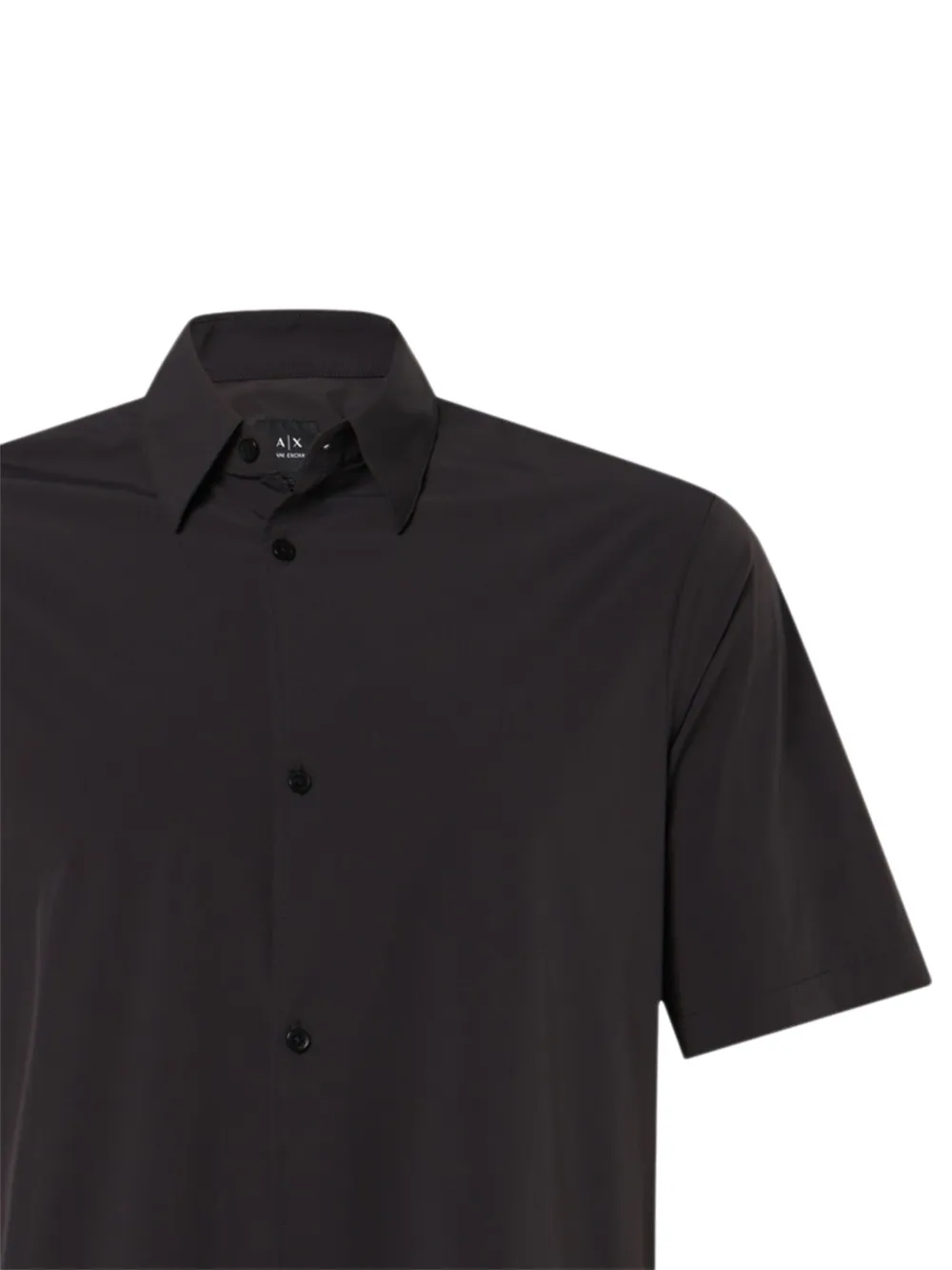 Armani Exchange Overhemd met korte mouwen Zwart