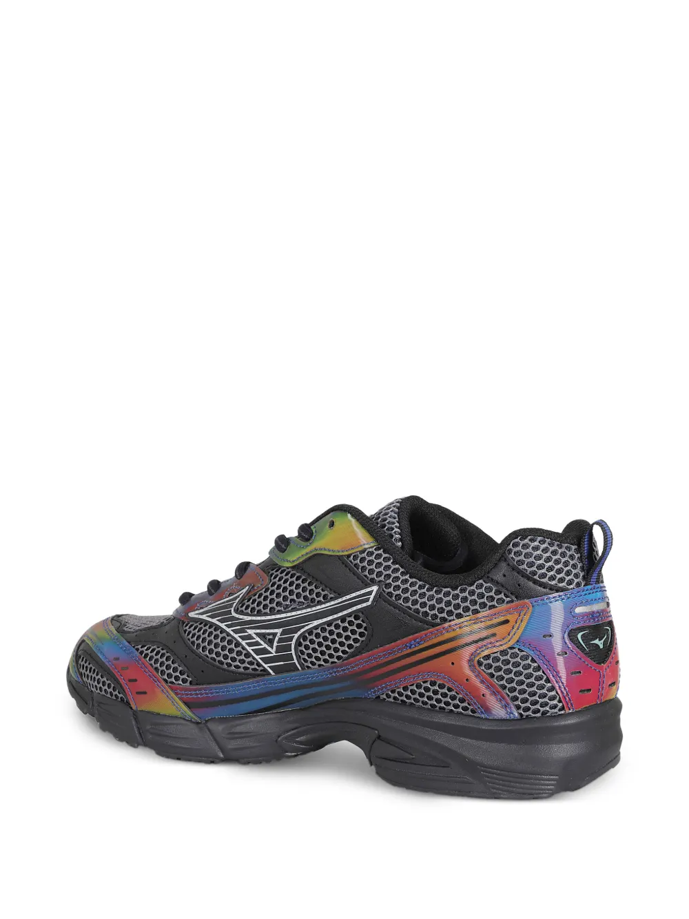 Mizuno Iriserende mesh sneakers Zwart