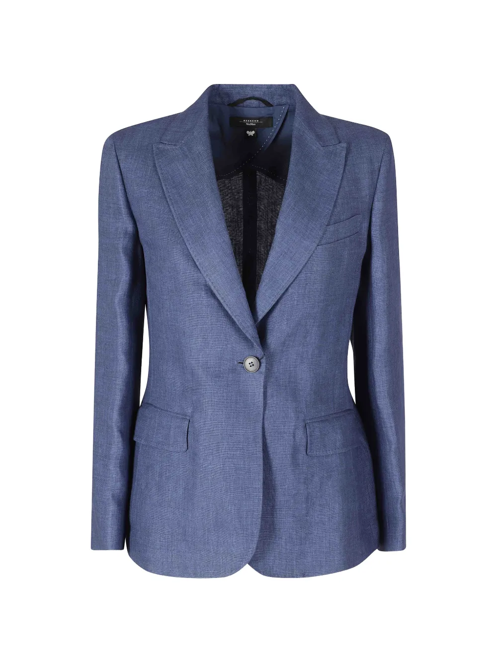 Weekend Max Mara single-breasted linen blazer - Blue